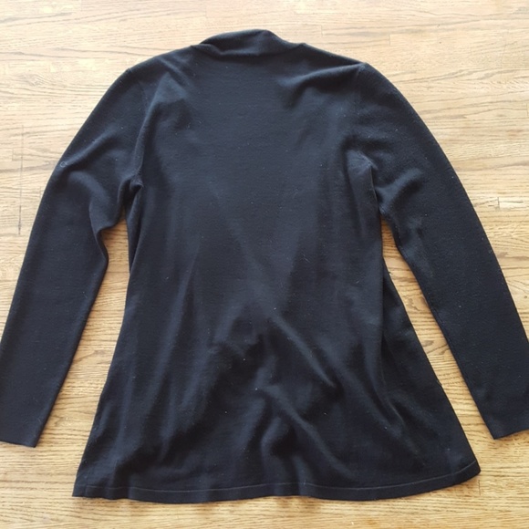 Eileen Fisher Black Cardigan Sweater - Picture 5 of 6